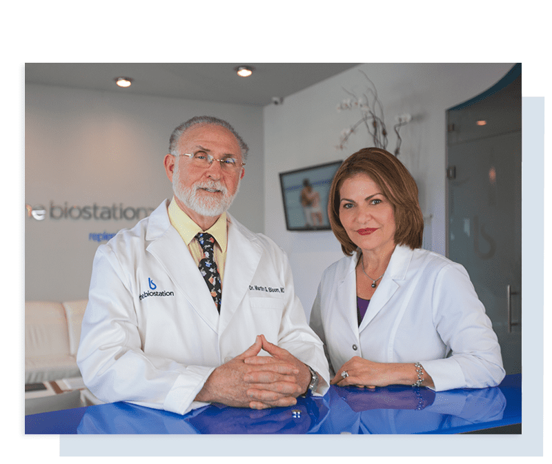 Dr. Bloom and Dr. Lacayo - the biostation team